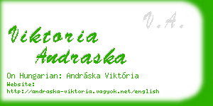 viktoria andraska business card