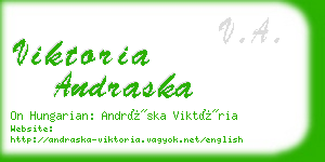 viktoria andraska business card